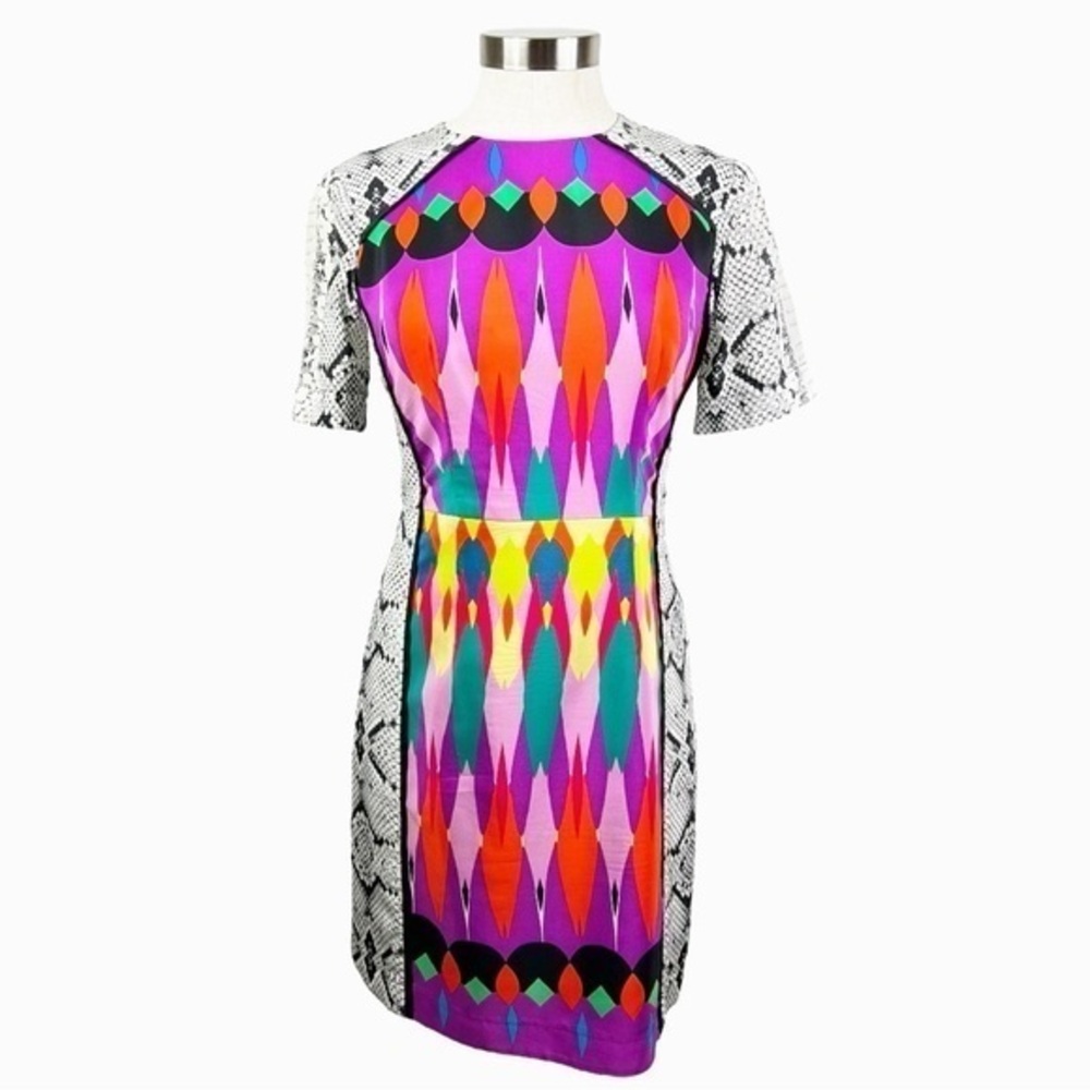 Nanette Lepore Multicolor Silk Dress Size 2